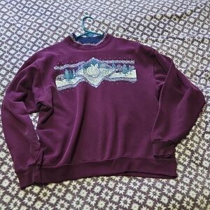 Vintage Bunny Rabbit Winter Sweater